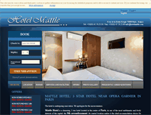 Tablet Screenshot of hotelmattle.com